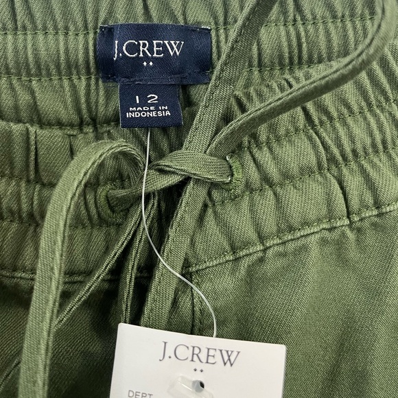 J. Crew Lightweight Jogger Pants Cotton Tencel  BA130 Drawstring Green 12 - Picture 8 of 9